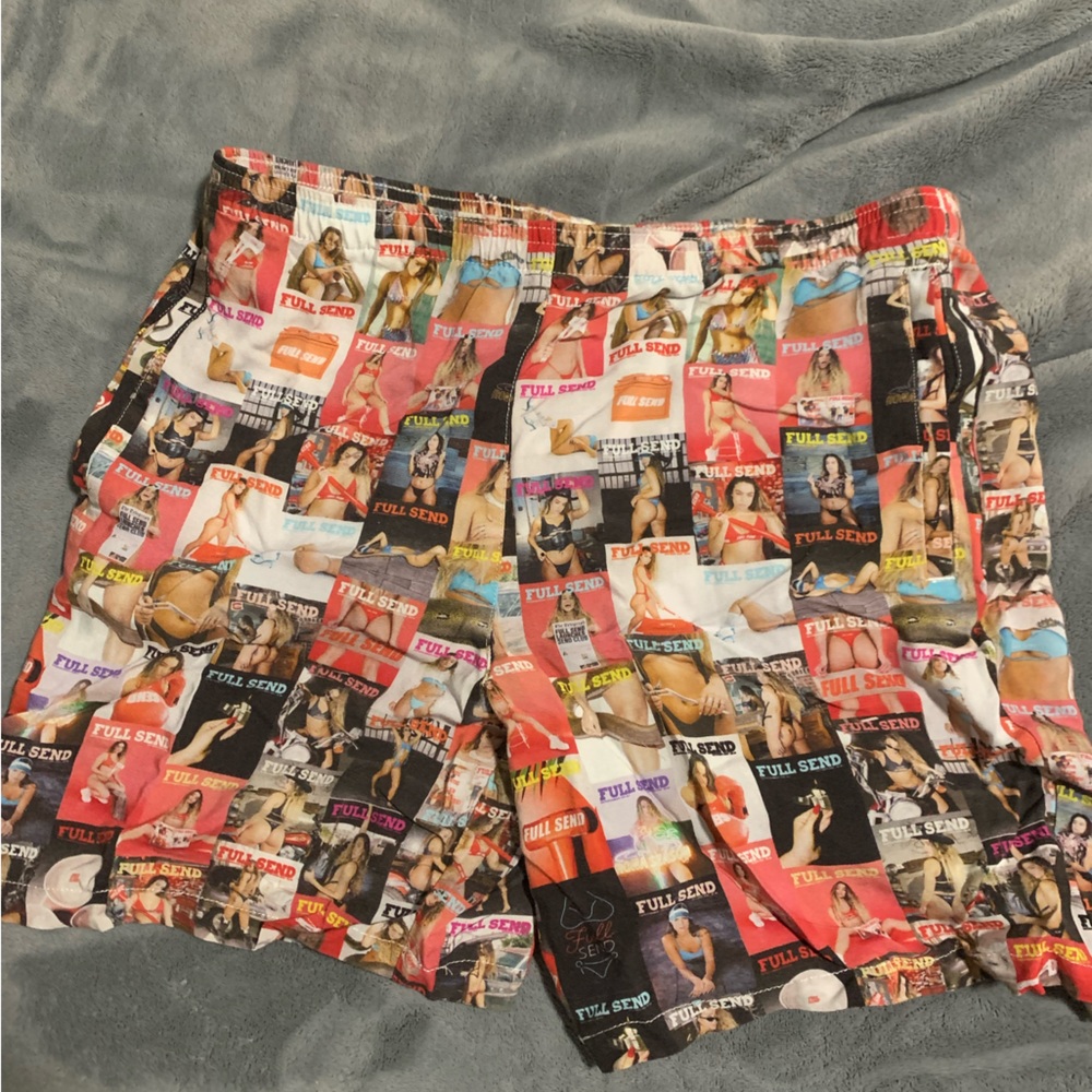 Full send by NELK boys shorts (sold out) large. New